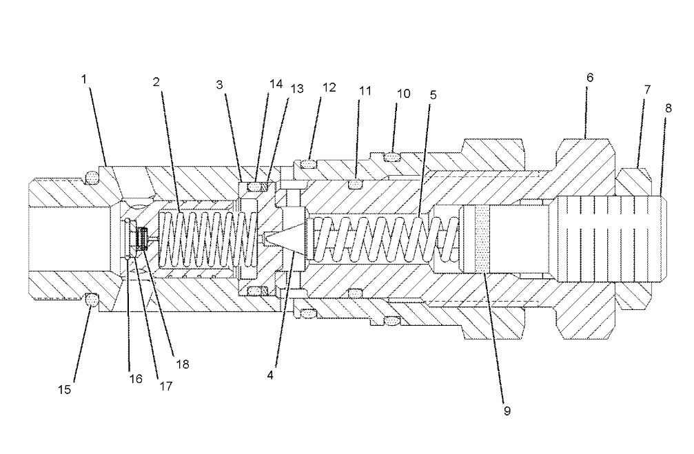 Главный клапан сброса 1710030 для экскаватора 312C E320B Главный клапан сброса 1710030 для экскаватора гусеницы 312C E320B