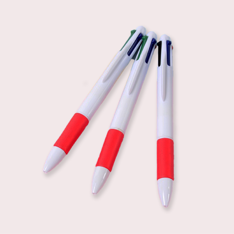 Wholesale OEM Creative Stationary 4 in 1 Multicolor Pen Plastic Durable Ballpoint Pen