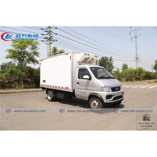 Mini 1 tonelada 2 Ton Gasoline Type Refrigerated Van Truck de LHD Karry 4x2