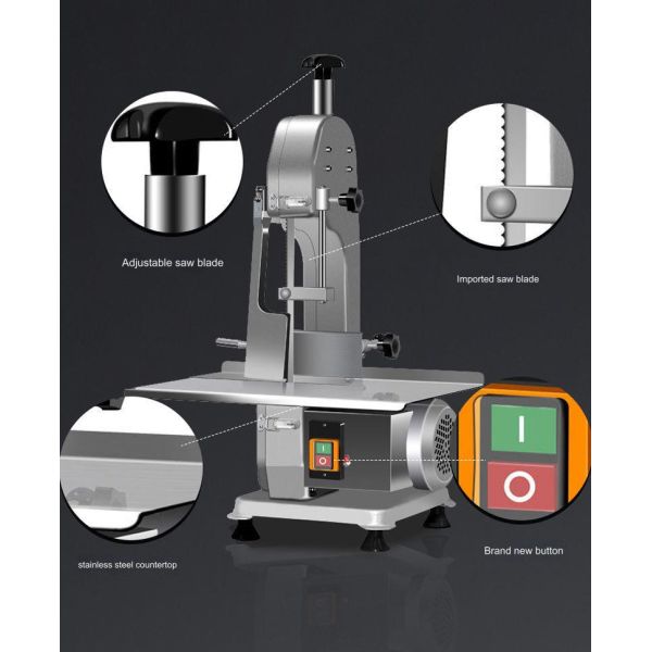 Electric Cow Beef Frozen Meat And Bone Band Saw Cutter Cutting Machine Meat Process Equpiment