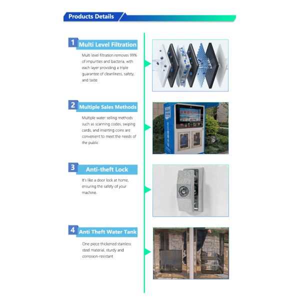 Water Vending Machine Fully Automatic Commercial Coffee And Water Reverse Vending Machine