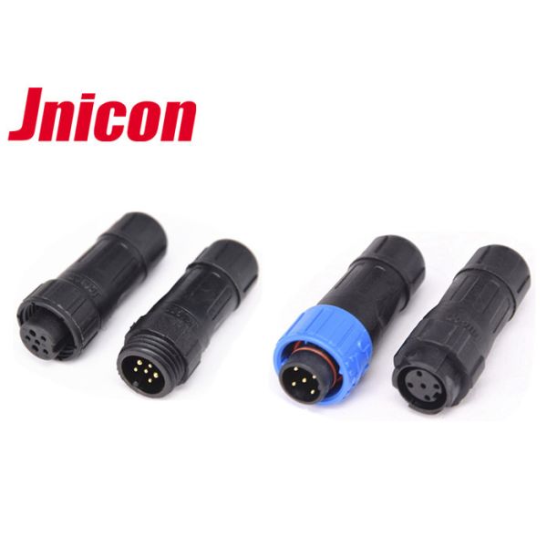 Jnicon 5 Pin Waterproof Male Female Connector IP67 Push Locking Connection