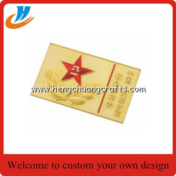 Gold medal badge Police military souvenir lapel pins Competitive price custom wholesale
