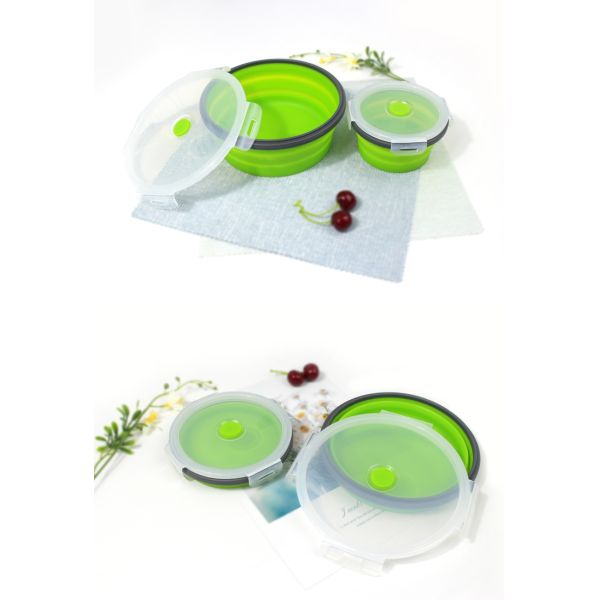 ODM OEM поддержал складные тары для хранения еды силикона