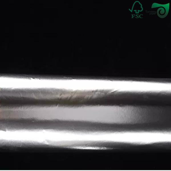 Papel adhesivo resistente al agua resistente a la humedad Plata metalizada para etiquetas de cerveza
