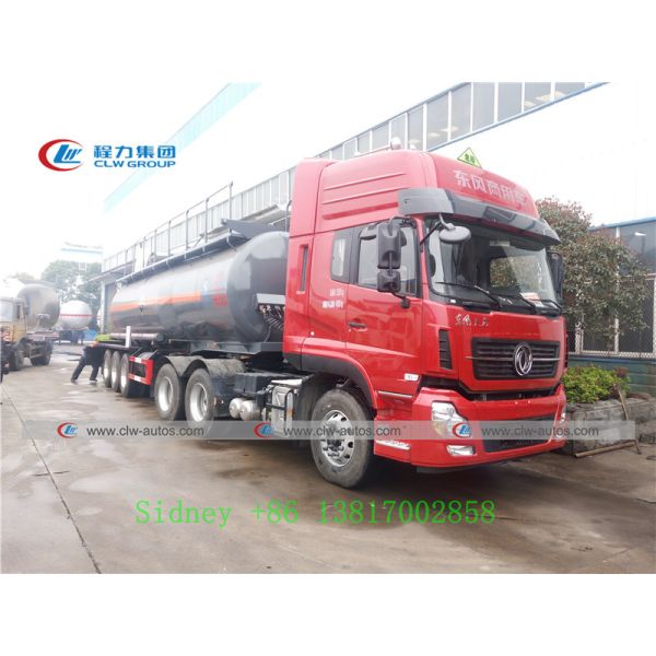 Shacman M3000 6X4 3 Axle 21cbm Sulfuric Acid Tank Semi Trailer