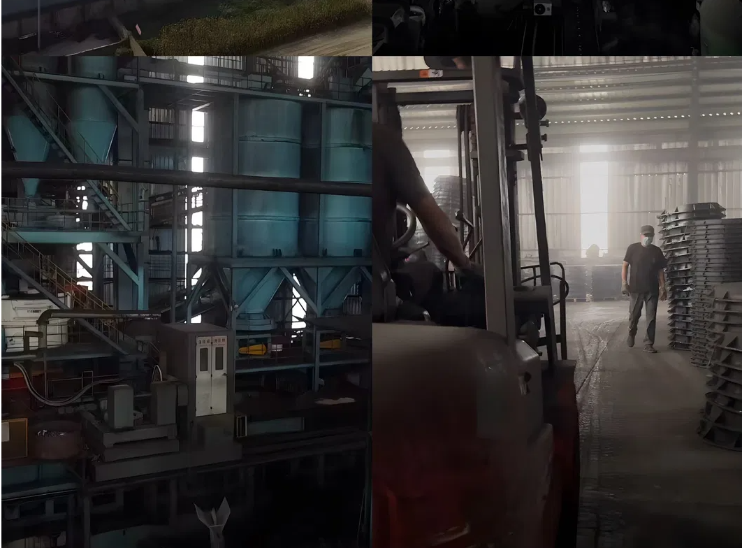 Rejilla de alcantarilla cuadrada de hierro fundido antideslizante con superficie pintada para el paso seguro de peatones y vehículos