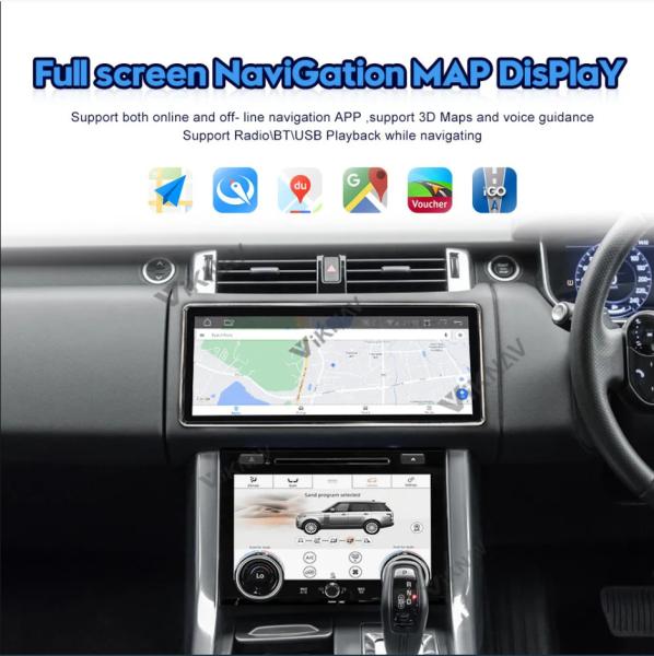 12.3inch Car radio For Range Rover Sport Right Peptide L494 Multimedia Player Stereo Android GPS Navigation Carplay