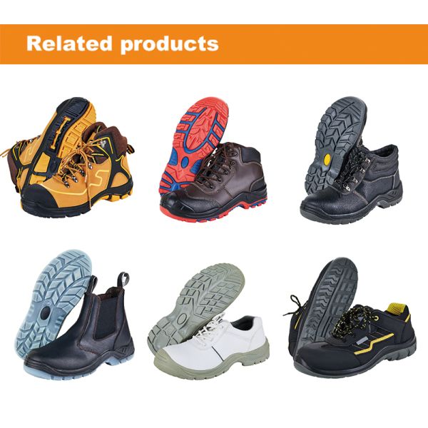 Split Leather PU Injection STEEL TOE Safety Shoes UC-385 for Workplace Protection