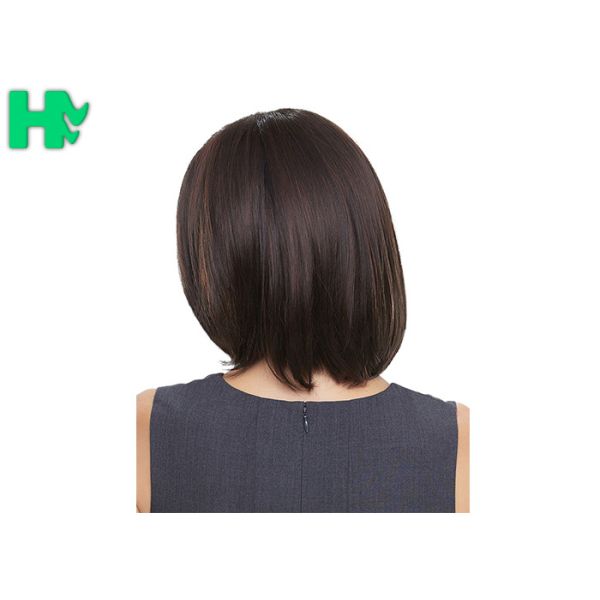 New Style Normal Lace Short Synthetic Wigs Heat Resistant Machine Made