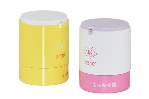 La protection solaire sans air remplaçable de pot tout est l'emballage rechargeable d'innovation de pp 50g