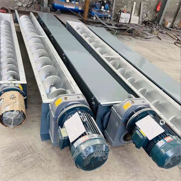 Carbon Steel Sludge Screw Conveyor Dry Powder Industrial Spiral Conveying