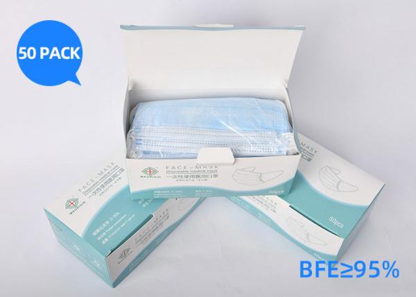 Lightweight Disposable Non Woven Face Mask Hypoallergenic Dental Masks Three Layer