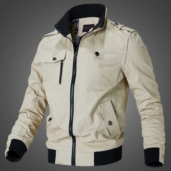 NO Seamless Fusing Loose Lapel Men's Jacket for Young Men Spring and Autumn Plus Size