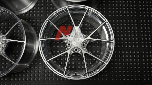 BMW Forged Wheels Polished Silver Brushed Face For F87 F80 F82 F90 M2 M3 M4 M5