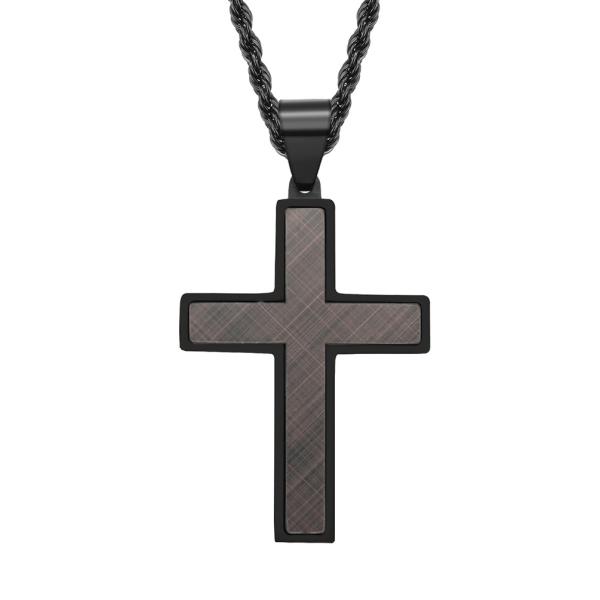 Collier de croix de design spécial pour hommes Collier de croix en acier inoxydable Collier de croix pour hommes Collier de croix pour hommes Bijoux chrétiens