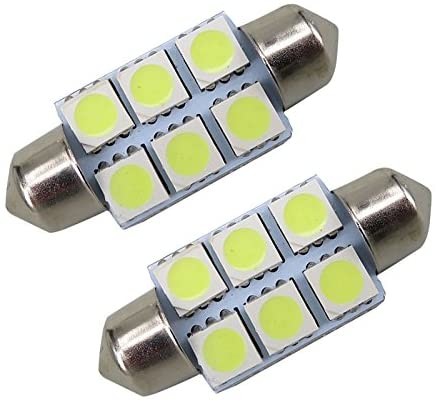 Bóveda interior DC blanco azul 12V 31m m del bulbo de lámpara de las luces del coche del adorno C5W 5050 6SMD LED 36m m 39m m 41m m