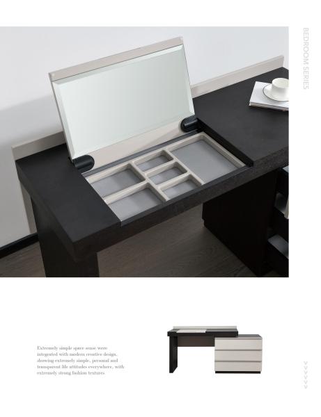 Modern Minimalist Flip-Top Vanity Desk With Dresser Combo Hotel Furniture