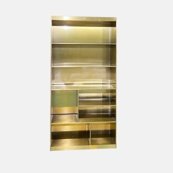 Gold Stainless Metal Decor Shelf Decorative Wall Shelves For Living Room