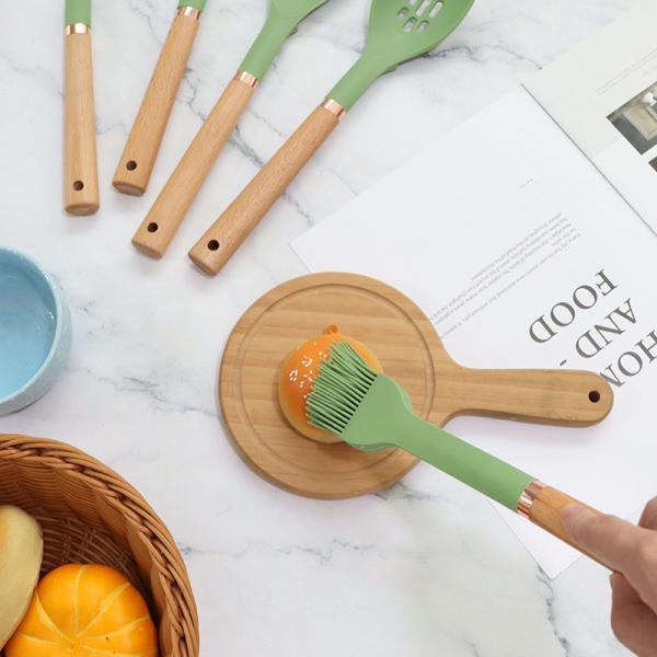 13 Pcs utensílios de cozinha de silicone Kitchen Utensil Set Kitchen Gadgets & Kitchen Tool Turner Tongs, Espatulas, Colheres, Pincel