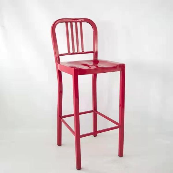 Modern Metal Bar Stools for Kitchen Counters and Coffee Shops