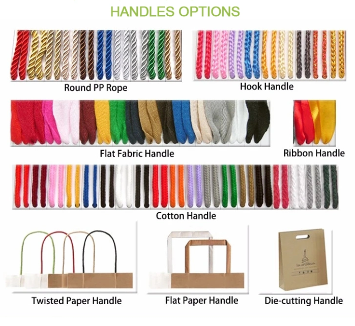 Biodegradable Folding Paper Packaging 300um Kraft Paper Shopping Bag