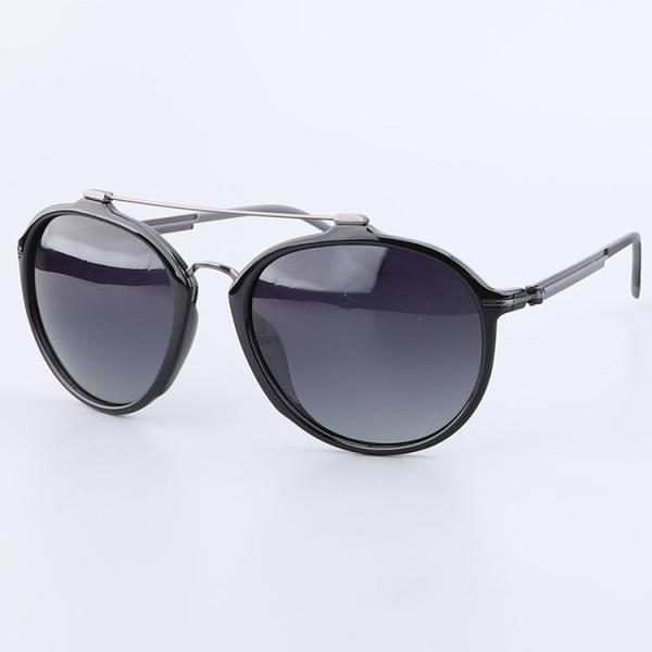 Sun Rays Blocking Double Bridges Metal Polarized Sunglasses