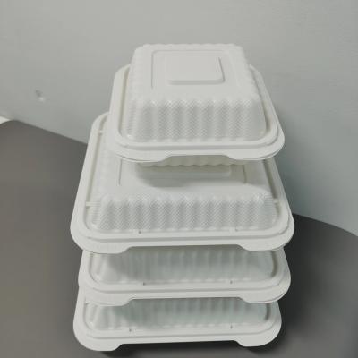 Caixa de embalagem segura e ambientalmente degradável, recipiente de 600 ml de alimentos