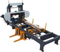 Serrações horizontais hidráulicas da máquina ver de faixa para o corte de madeira automático