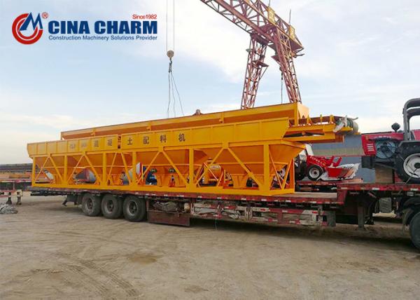 Pld1600 Three Bins Concrete Batching Machine , Cement Aggregate Batcher