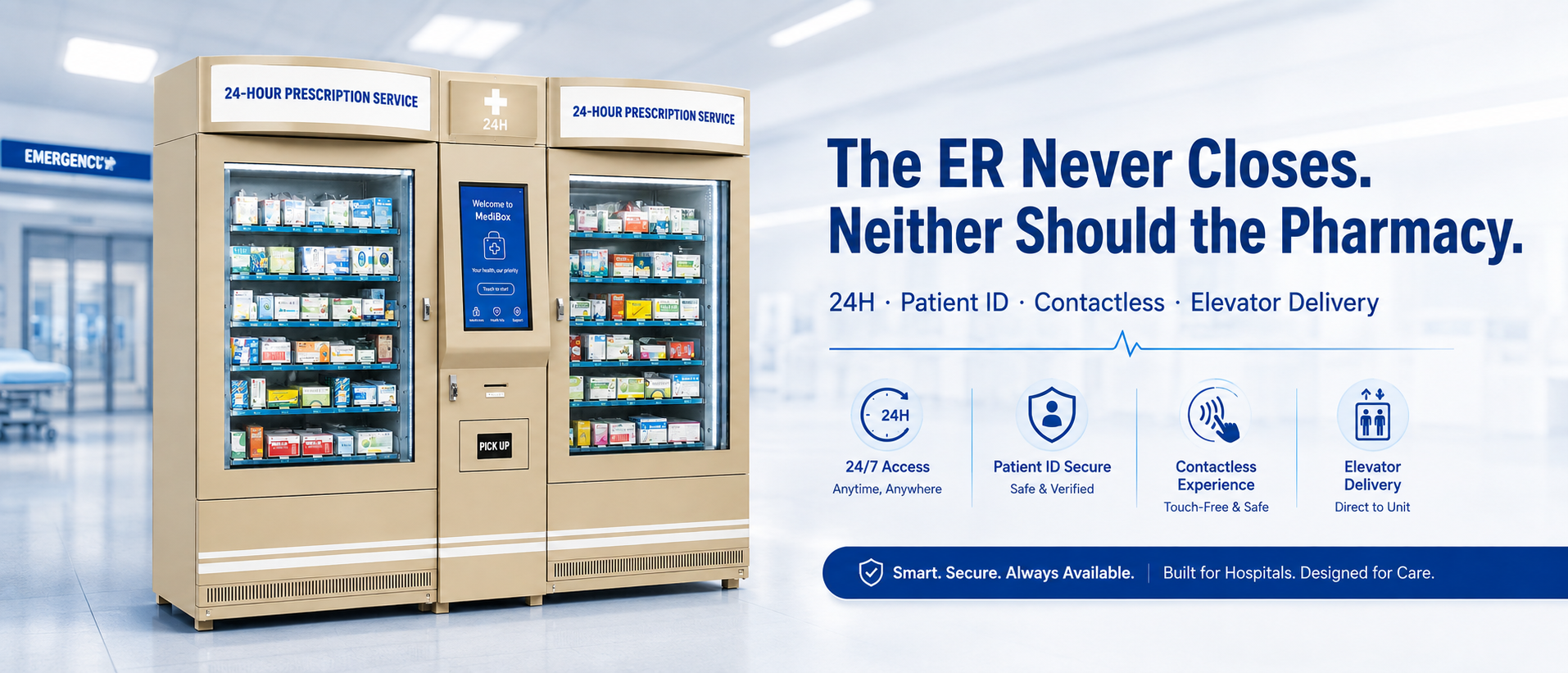 Winnsen 24H Emergency Medicine Dispensing Machine Patient ID Verification for Hospital ER