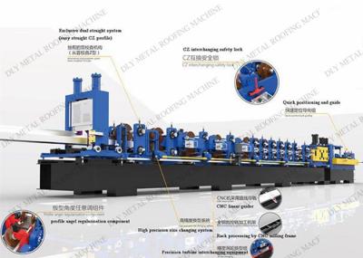 C 80-300 Purlin Roll Forming Machine 3P Cz Roll Forming Machine PLC