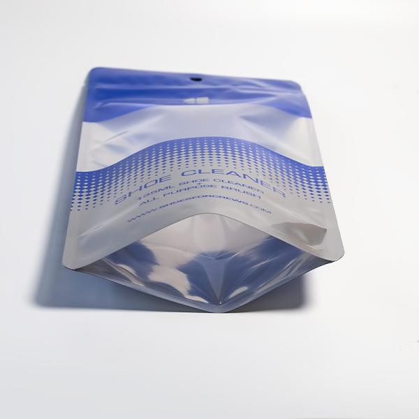 Portable Stand Up Bags With Transparent Windows For Shoe Cleaner Packaging Featuring Versatile Functionality For Multi-Scene Use.