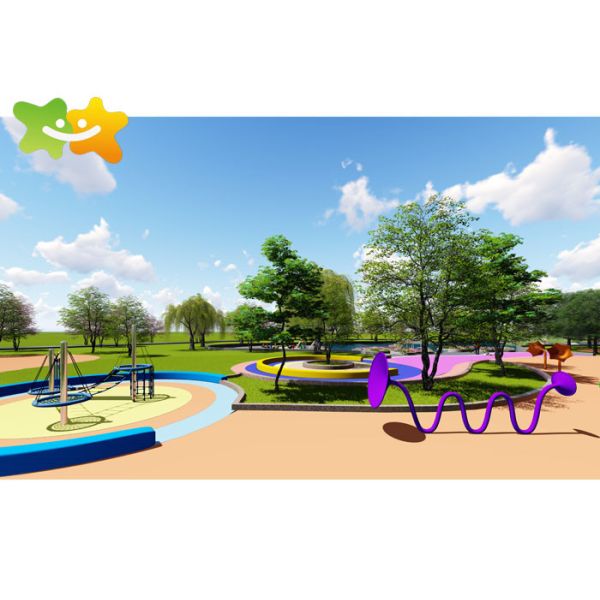 План ландшафта парка ягнится на открытом воздухе оборудование спортивной площадки