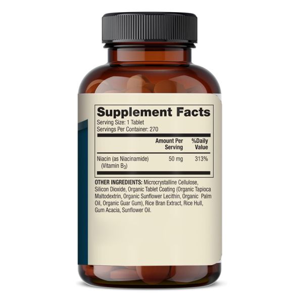 Niacinamide Vitamin B3 Tablets 270pcs Immune Skin Support Supplement