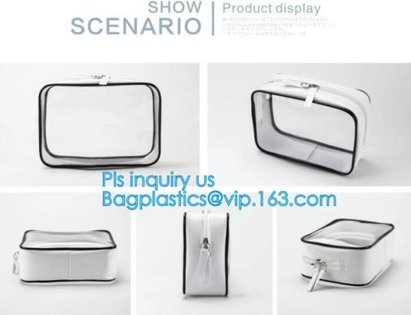 Cosmetic Bag Make up Organizer Bag Waterproof PVC Makeup Bag, travel clear pvc makeup bag cosmetic bag, vacation beach p