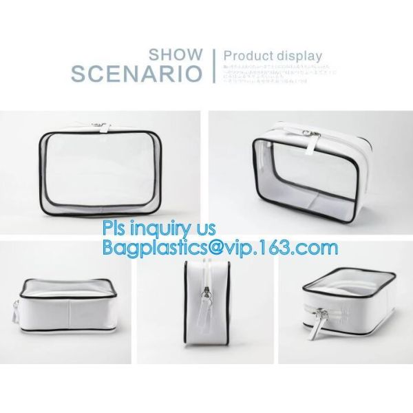 Cosmetic Bag Make up Organizer Bag Waterproof PVC Makeup Bag, travel clear pvc makeup bag cosmetic bag, vacation beach p