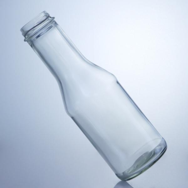 Garrafa de vidro de pedra clara para suco de leite salada molho de pimenta ketchup 300 ml 500 ml 700 ml