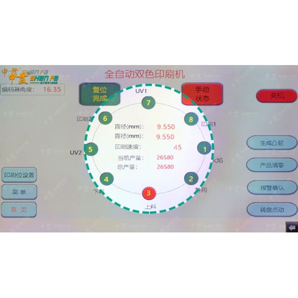 Automatic Screen Printing Machine Two Color Silk Screen Printing Press For Eyeliner