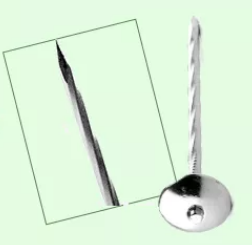 25kg Per Carton 12 Gauge Galvanized Roofing Nails Iron With Umbrella Head