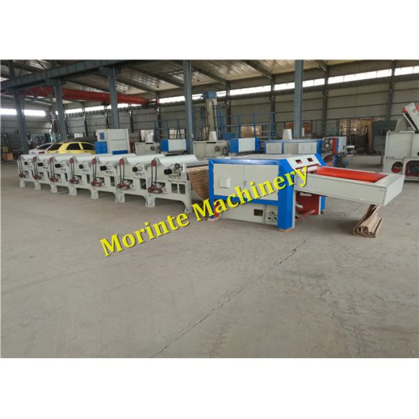 8 rollers cotton waste recycling machine yarn waste processing for yarn making