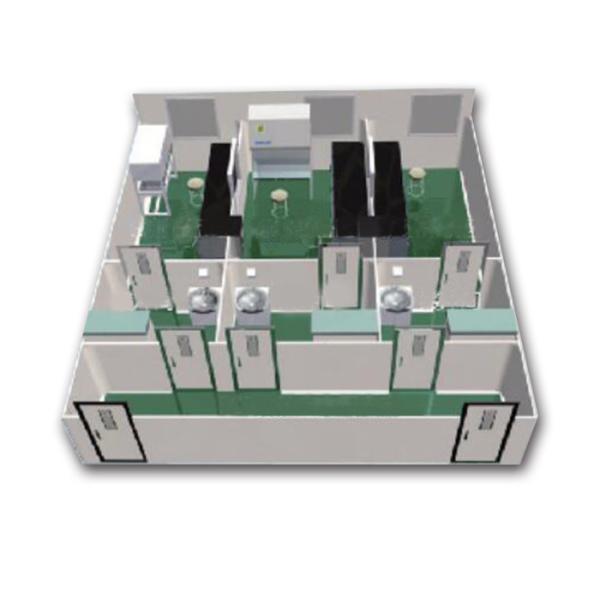 ISO Hospital Tools And Equipments , 4 Areas Mobile PCR Laboratory