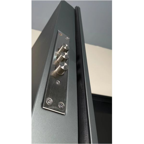 Modern Stainless Steel Entry Door Wide Door Leaf House Villa Exterior Security Door