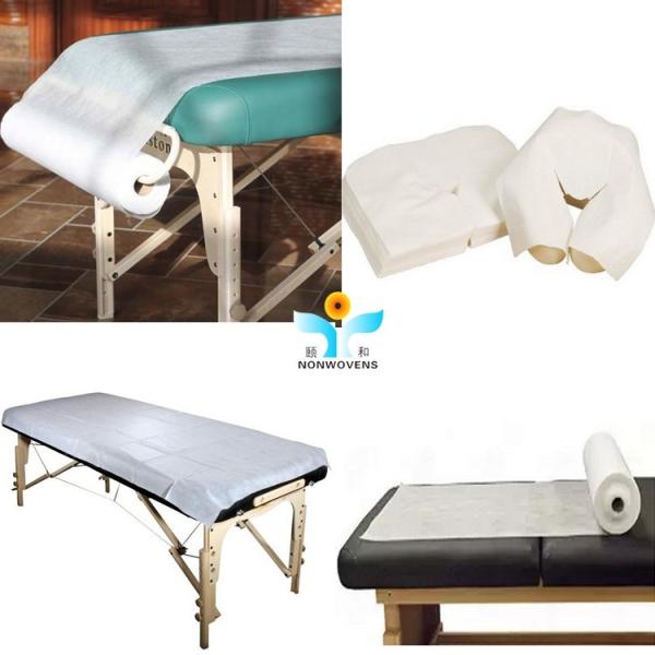 Non Sterile Elastic Fitted Breathable Dust Proof Bed Sheet Rolls for Massage