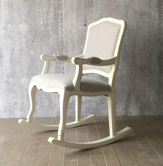 French style oak wood finish Linen fabric upholstery leisure chair/wooden dining chair/desk chair