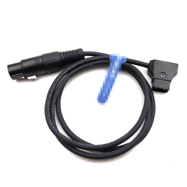 Flexible 4 Pin XLR To Dtap Cable Straight Type For Camera Monitor