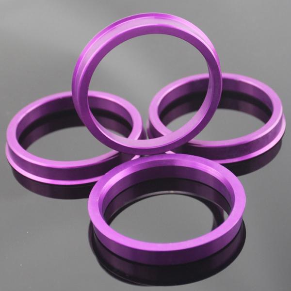 CNC Machined Super Thin Aluminum Hub Ring With Anodize Coatings For Wheel Tuning