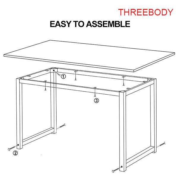 Contemporary Office Furniture Desk , Executive Office Table / Small Computer Desk