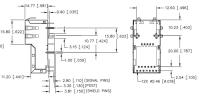 Conector VERTICAL RJ45 4PAIR de la ENTRADA del TOP de J1V-U7000NL 10G BASE-T POE 60W con llevado