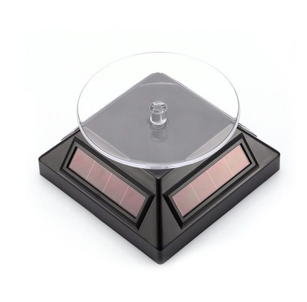 OEM Advertising Equipment Solar Powered Rotating Display Stand For Small Objects